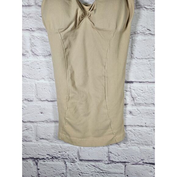 Bebe Women's Camisole Tank Smoothing Tummy Control Small Padding Beige - Picture 7 of 7